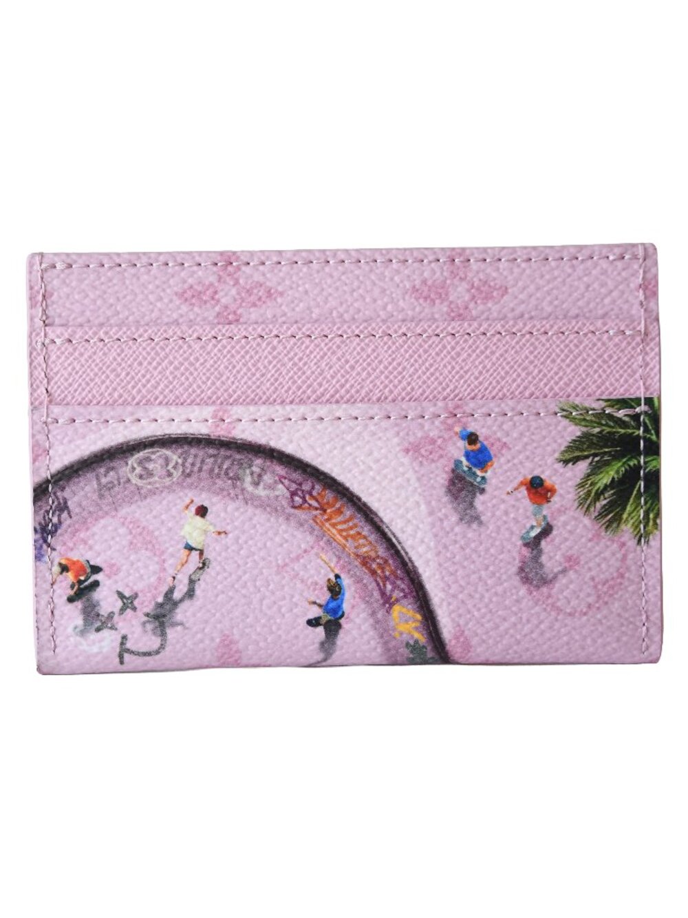 Louis Vuitton Monogram Ski Card Holder Pink
